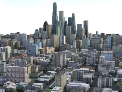 City 81 Low-poly 3D model