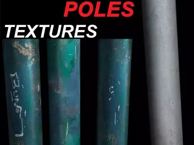 Poles Textures - Metal Concrete  Texture