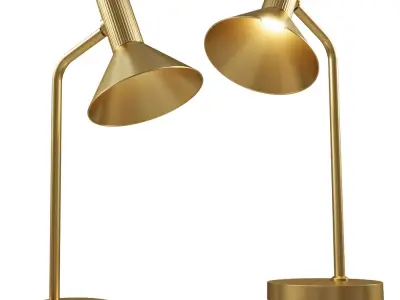 Martini Brass Table Lamp Low-poly 3D model
