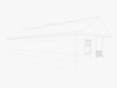  House Of Set 16 Low Poly 3D Model Houses 