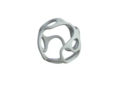SciFi Cube Object No 34141 Low Poly Shape Texture