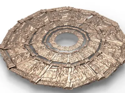 Greek medusa ring 1 3D model