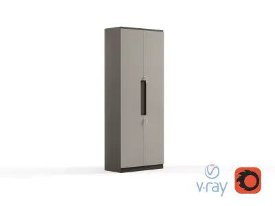 Modern Office High Cabinet File For Staff  Free 3D model