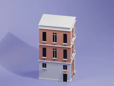firestation toy building 3D model