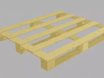 wooden pallet Free 3D model