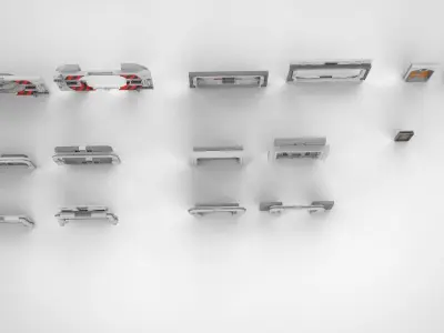 Sci-fi door collection 2 3D model