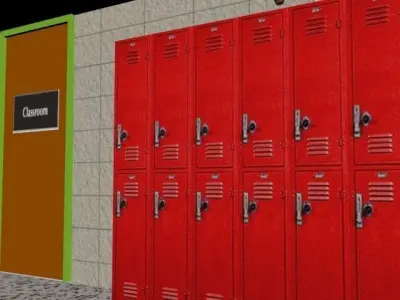 The Nigerian School LowPoly 3D Model Low-poly 3D model