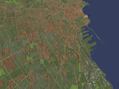 Casablanca Morocco - city and urban 3D model