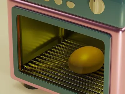 Fictional Oven  3D model