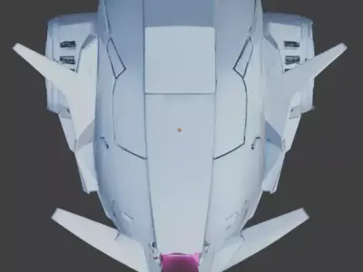 Cyber-Mecha Vanguard Helmet 3D Model Low-poly 3D model