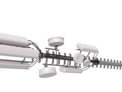 Large Cell Phone Tower 3D model