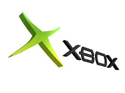 Xbox 2001 Logo v1 004 Free low-poly 3D model