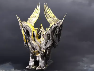 Black Adam Throne 2  3D model