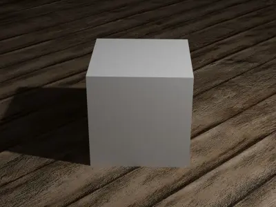 Blender Default Cube Low-poly 3D model