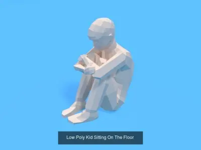 Low Poly Kids Collection Vol 3 3D Model Pack