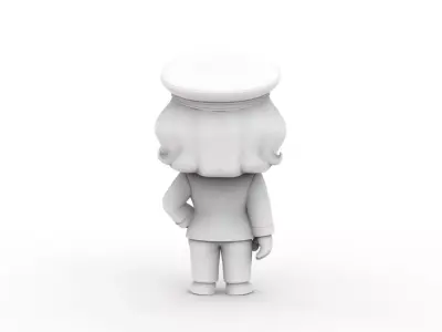 Female Pilot 3D Printable 3D print model