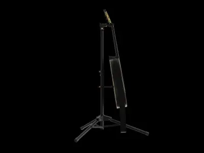 Manuel Ramirez 1908 Black Oak Classical Guitar  3D model