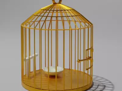 Golden Cage Free 3D model
