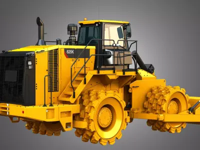 825K Soil compactor 3D model