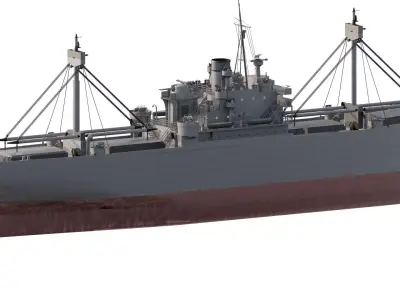 WW2 US NAVY CARGO CARRIER  3D model