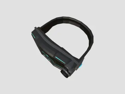 SciFi Glasses Low Poly A03 - Character Design Low-poly 3D model