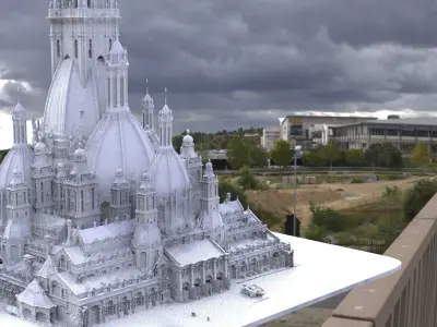 Palace eastern fantasy Tower of the gods 3D model