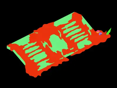 Kunlun Snow Mountain - Stone Ladder 03 3D model