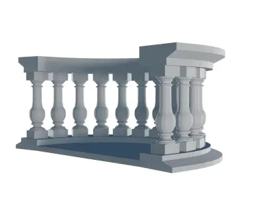 Stone Balustrade 3D print model