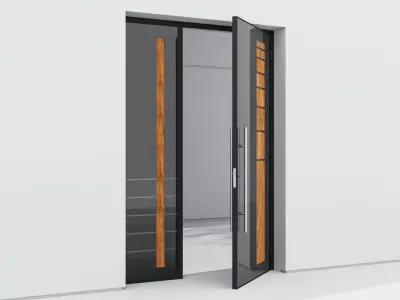 Aluminium door 111 3D model