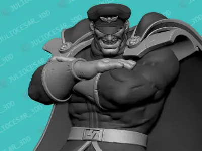 Street Fighter - M Bison Shadaloo dictator 3D print model