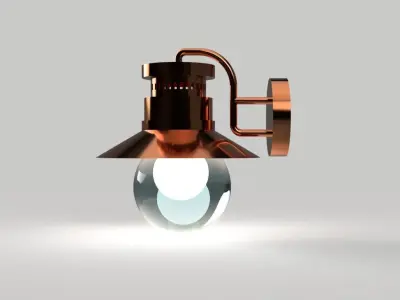 Lampenschirm copper light 3D model