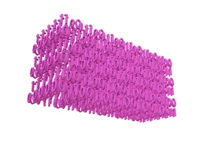 Binary 3D Style Background V1 003 3D model