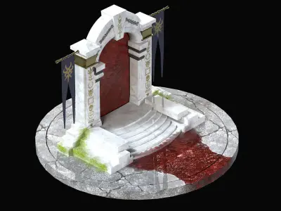 BloodPortal Low-poly 3D model