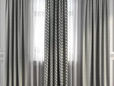 Curtain Set 228 3D model
