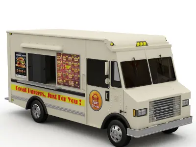 Burger Truck 3D model
