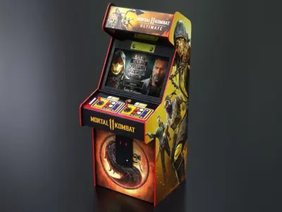 Arcade Game Machine Low-poly 3D model
