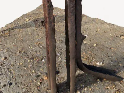 Apocalyptic Landscape Elements 3D model