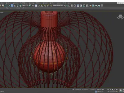 Jasmine Pendant Light Low-poly 3D model