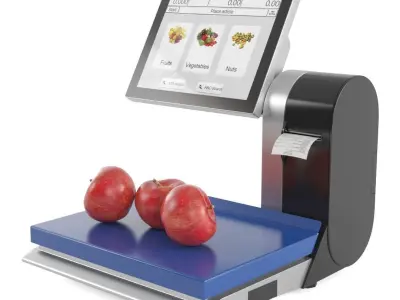 Self-service scales 3D model