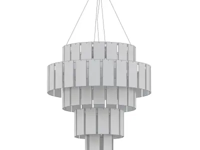 Quarz savoy chandelier gold 3D model