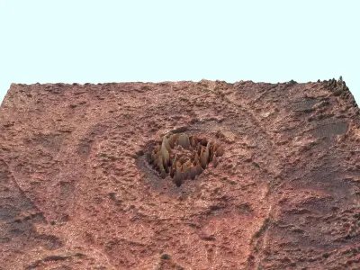 Gosses Bluff Crater 3D model