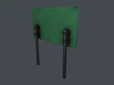 Gas station signboard 3D Model Low-poly 3D model