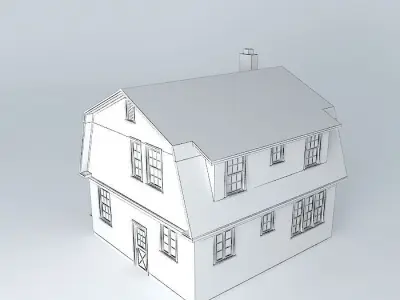 Dutch Colonial House Free 3D model