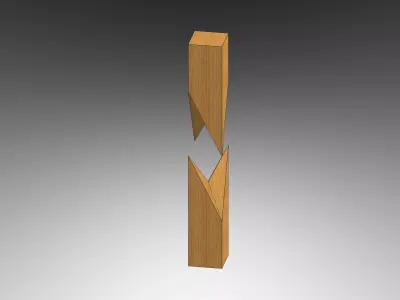 Sumi Isuka Tsugi - Classical Japanese Wood Joint Free 3D model