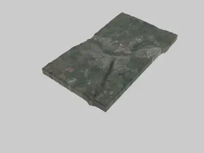 Omsk City Low-poly 3D model