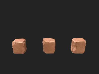 Basalt Rocks Platform  Low-poly 3D model