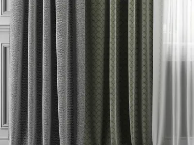 Curtain Set 305 3D model