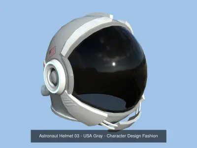 08 Astronaut Helmet Collection - Character Design Fashion 3D Model Pack
