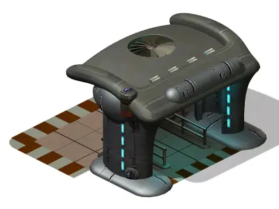 Machinery - Garage Entrance 01 3D model