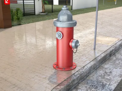 English hydrant 3D model